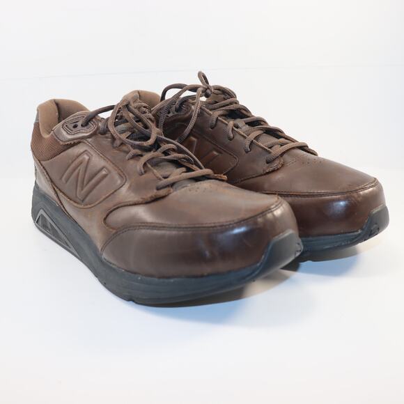 New Balance MW928BR3 Brown Leather Walking Shoes Men’s 14 6E Wide - Picture 1 of 7